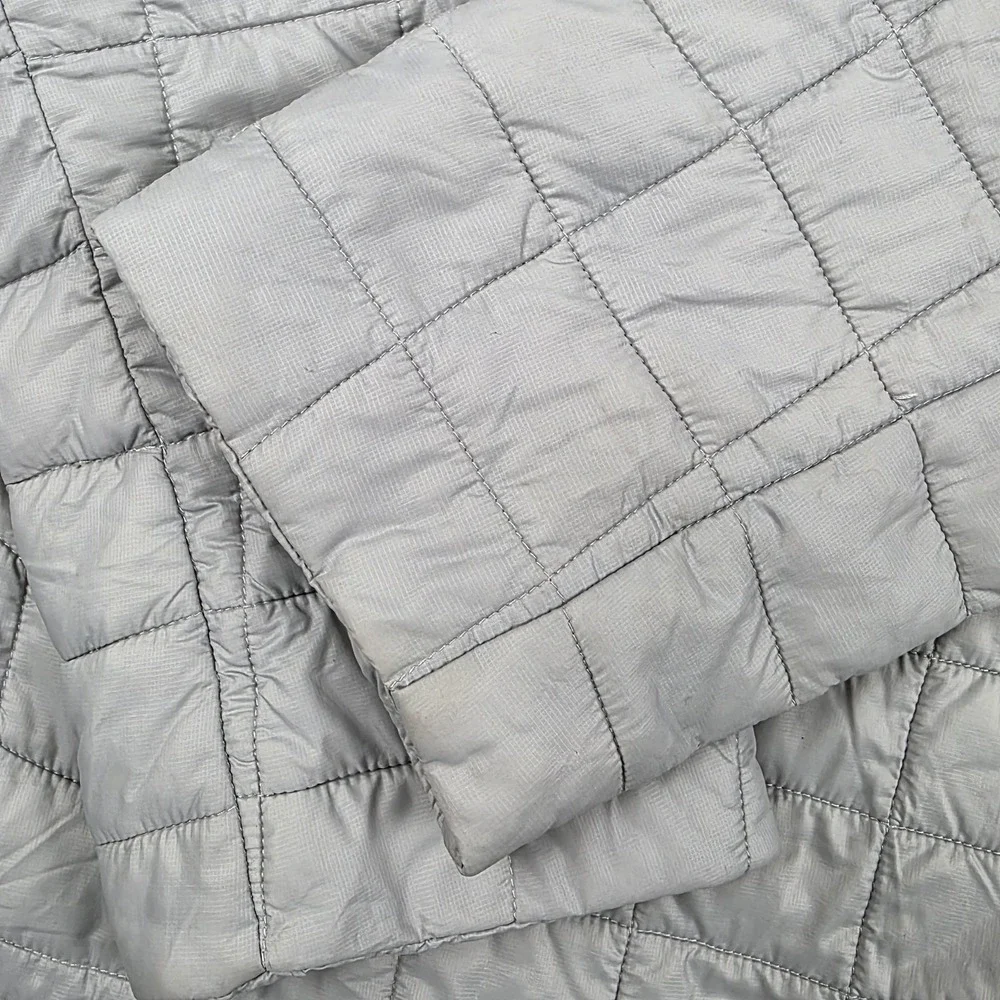 The North Face ThermoBall Eco Jacket Mens Medium Gray Full Zip Insulated Puffer